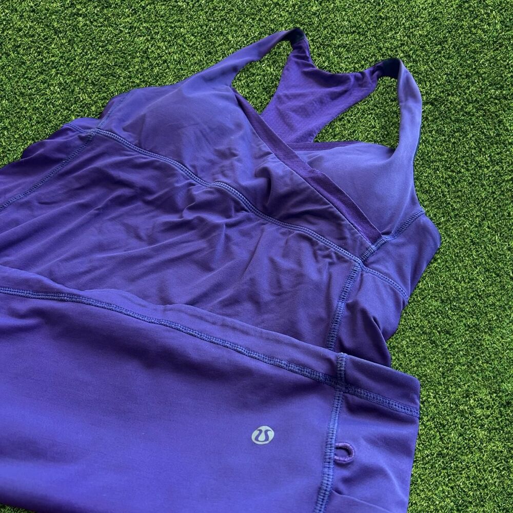 Lululemon vtg 2000s purple racerback athletic stretch skirt dress